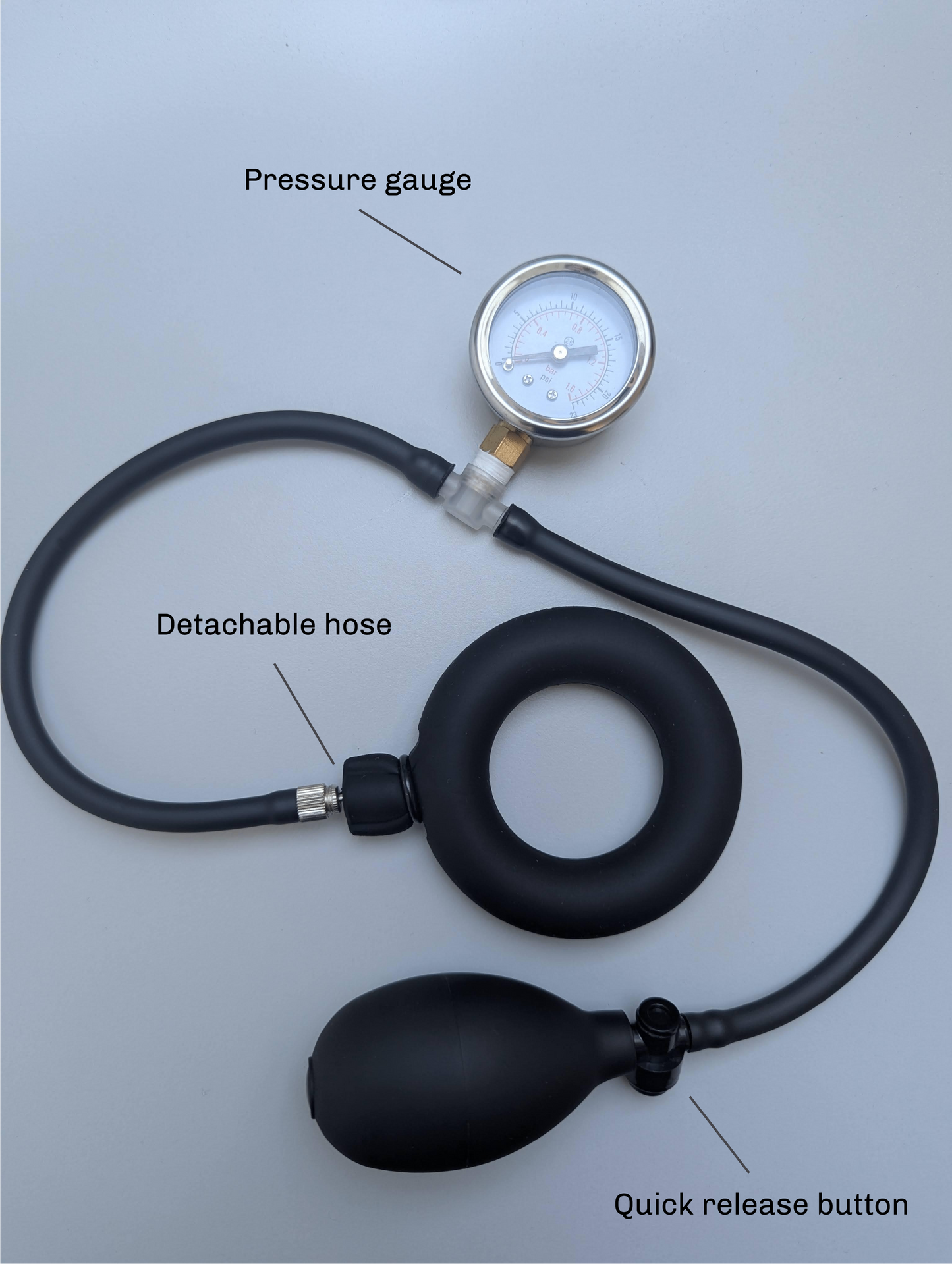 8x6 Ring | Inflatable Silicone Ring & Resizable Pump Pad