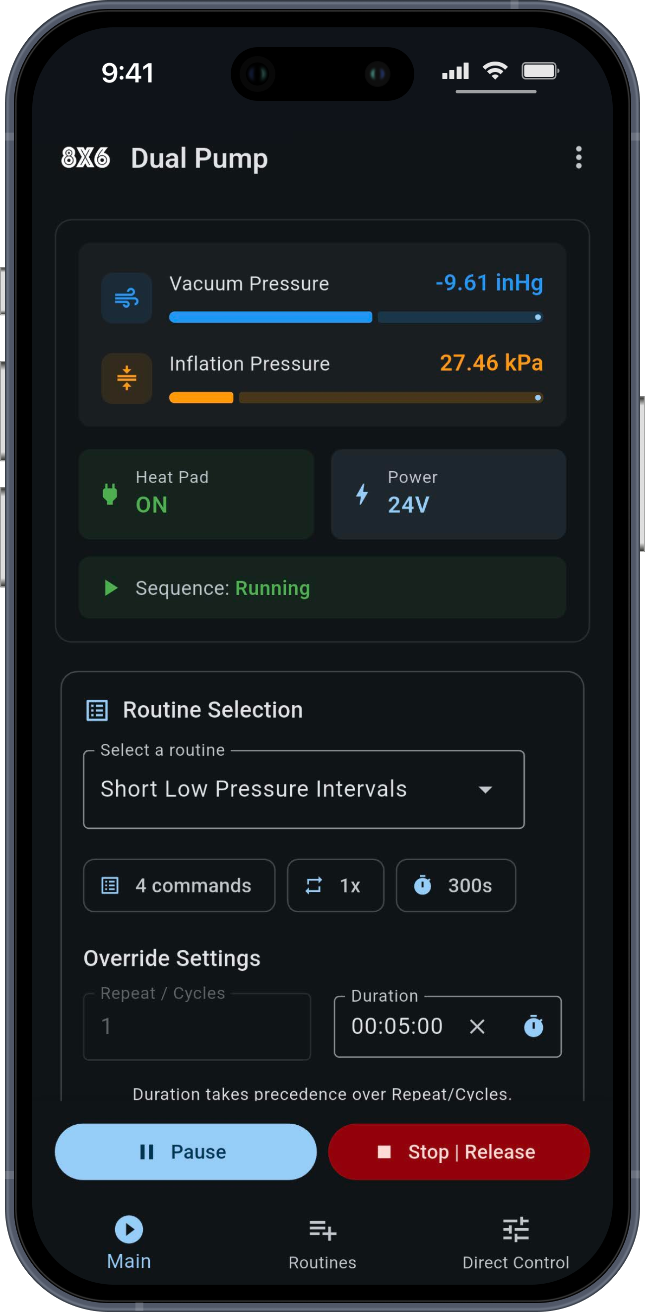 Dark mode mockup
